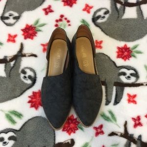 Mi.iM Grey Leather Cut Out Shoes